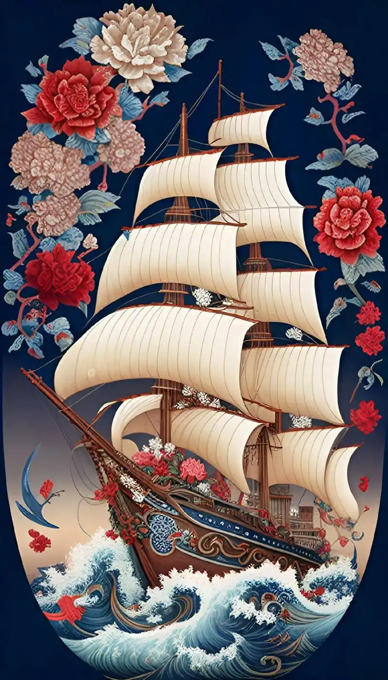 中国古帆船,威武霸气.#图文伙伴计划 #抖音图文来了 #火火 - 抖音