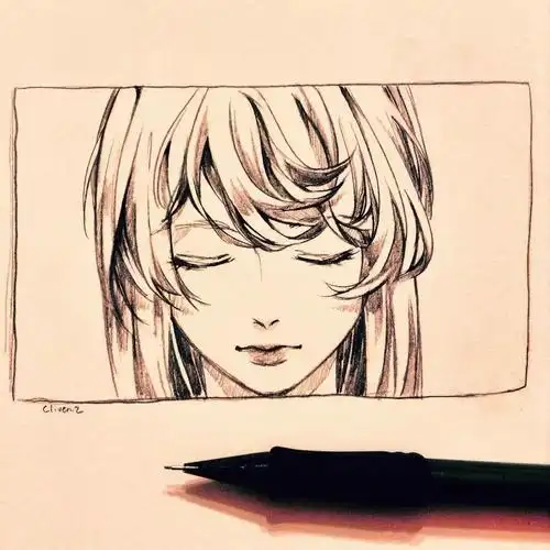 哇哦一波素描动漫美女强势来袭这个画风给满分