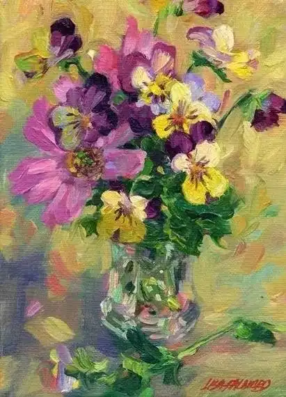 温暖又烂漫的治愈系油画,越看越好看