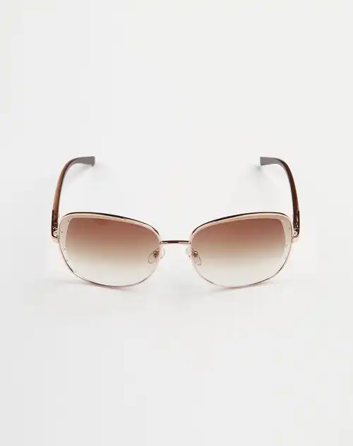 深茶色简约眼镜