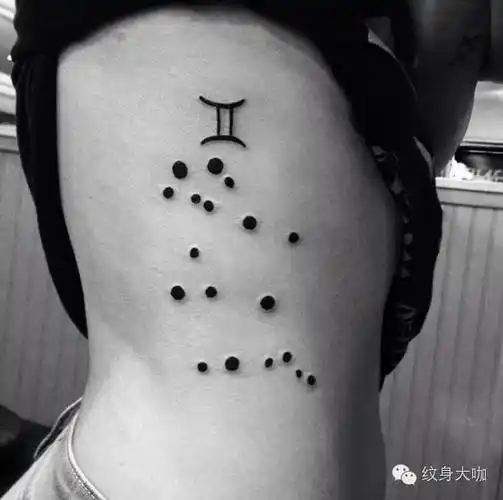 【纹身图案素材第221期】十二星座之双子座7615_纹身百科 - 纹身