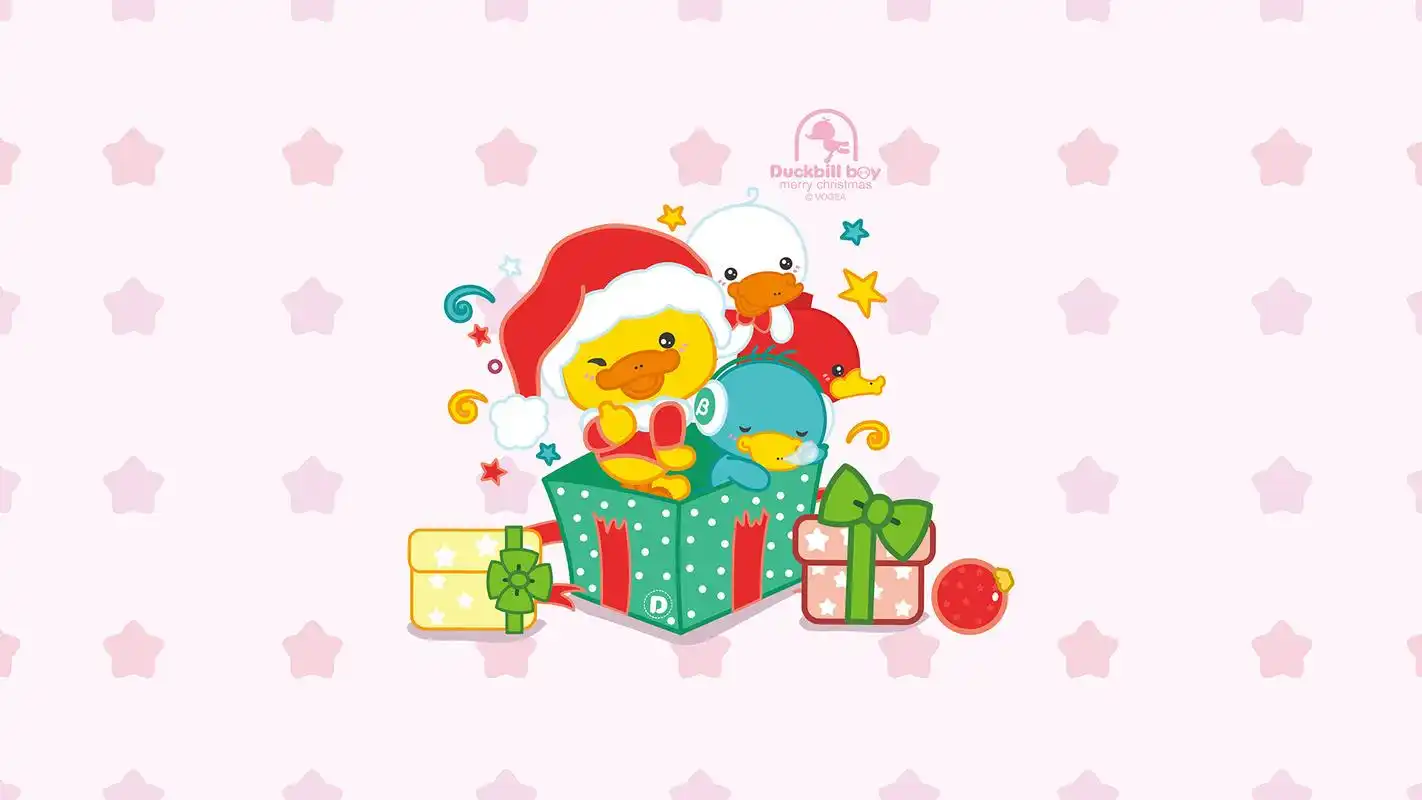 小清新鸭嘴兽可爱卡通高清桌面壁纸高清大图预览1920x1080_卡通动漫