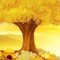 金色好看的大树头像点击鼠标右键下载