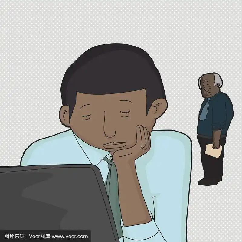 美洲土著居民,手托下巴,商务,经理,计算机