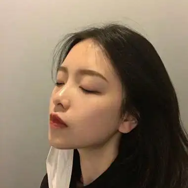 女神高冷侧脸头像