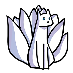 中元节鬼节q版漫画风格九尾狐