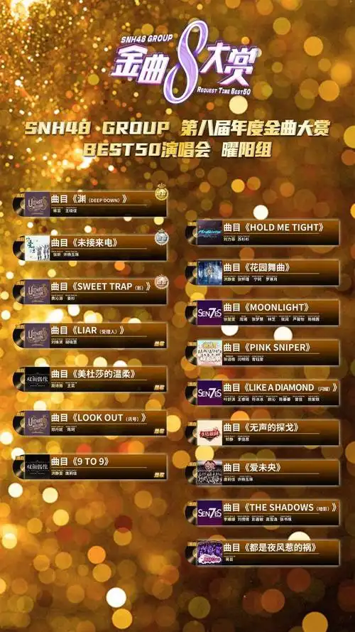 snh48第八届金曲大赏落幕 蒋芸王晓佳《渊》问鼎年度