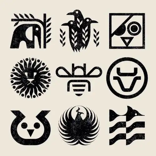 几何风格极简趣味标识符号logo设计分享