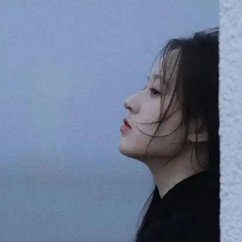 伤感高清侧脸女头像红衣美女背影头像图片美女头像简约气质高清房产