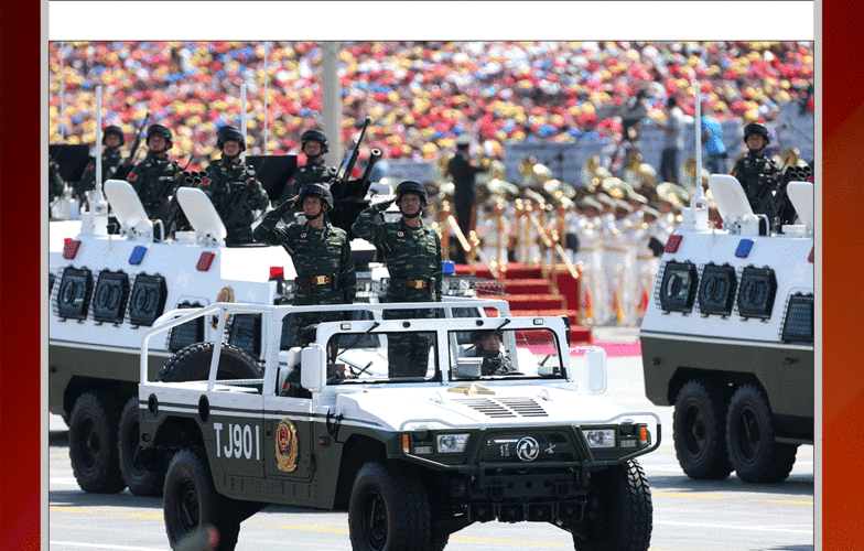 [和平盾牌]武警反恐突击车方队