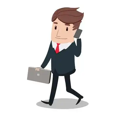 卡通手绘扁平风商务人士原创素材