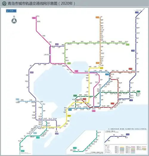 史上最全的青岛市七成区地铁轨道交通