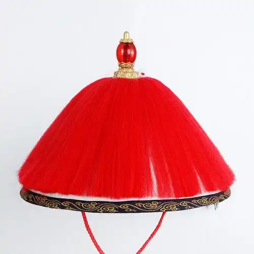 帽子古装清宫侍卫太医大臣官帽顶戴花翎太监帽子