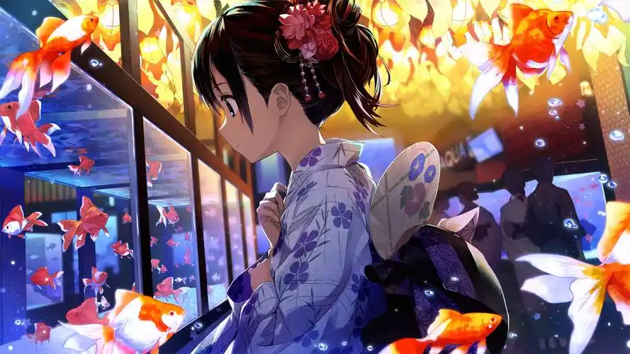 精美二次元动漫美女桌面壁纸高清大图预览1920x1080_卡通动漫下载_美