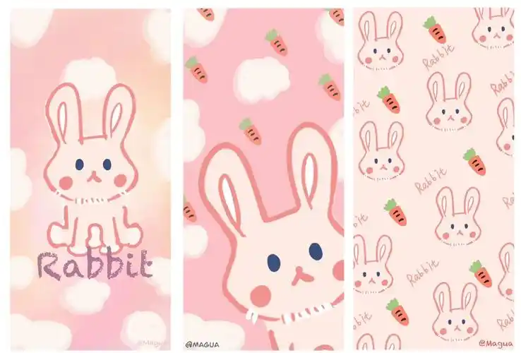 原创壁纸3粉色兔子壁纸