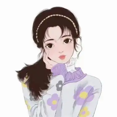 手绘森系文艺范儿十足的女生头像