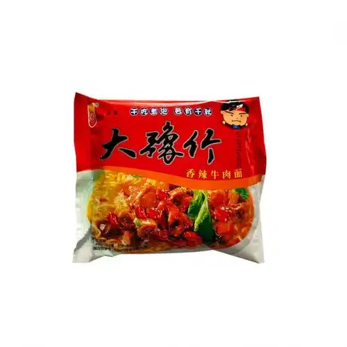 大方便面整箱装干吃面豫竹干脆面70泡面怀旧零食香辣牛肉面两味混装30