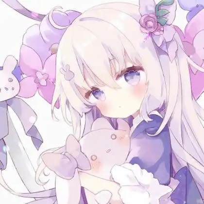 梦幻少女头像紫色动漫 高清好看的可爱紫色少女头像动漫图片_女生动漫