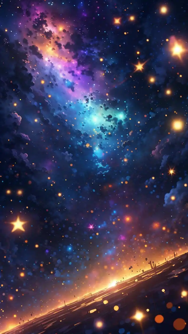 快来看看这些炫彩星空壁纸吧!