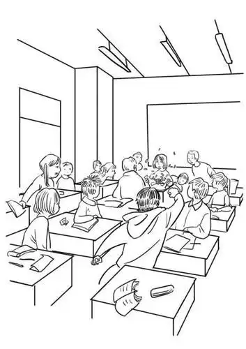 人物简笔画班级同学 简笔画图片大全-普车都