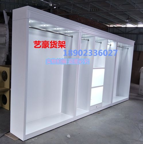 影楼服装展示柜烤漆西服男装婚纱展柜陈列柜工作室高柜婚纱店展架