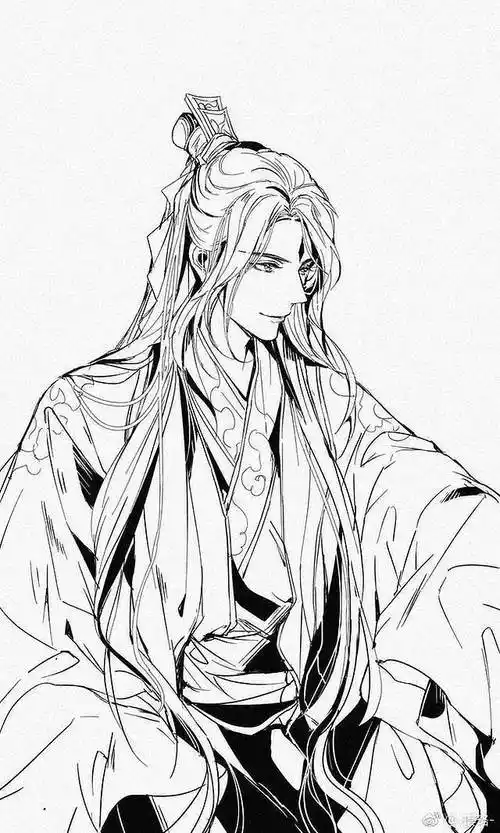 16:25:29古风动漫人物手绘线稿西瓜插画001小西瓜瓜瓜同采自m