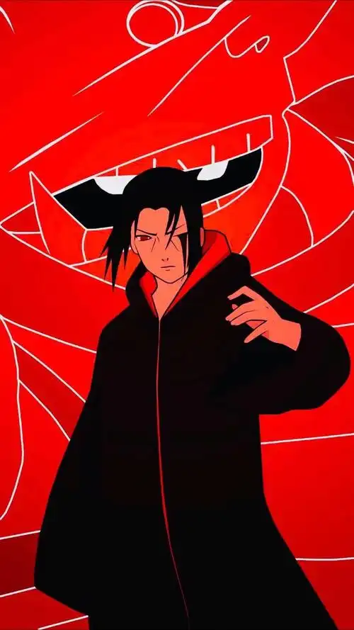 宇智波鼬红色乌鸦壁纸幻术