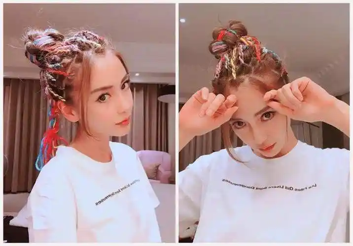 嘻哈女生发型打扮(嘻哈女生帅气侧编发)-图2