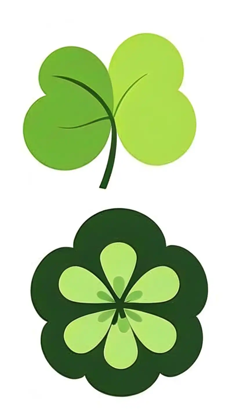 98 喔,这组绿色可爱四叶草壁纸真的太清新啦!