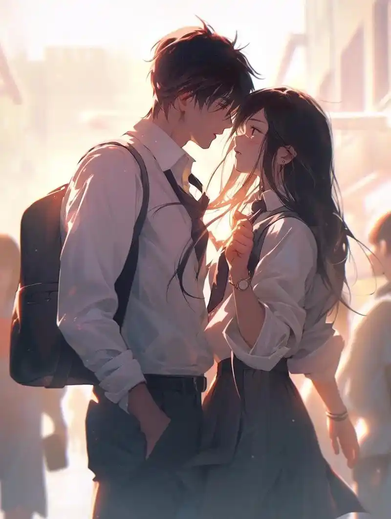 我喜欢你,胜于昨天.#二次元 #动漫 #情侣 #超甜情侣 # - 抖音