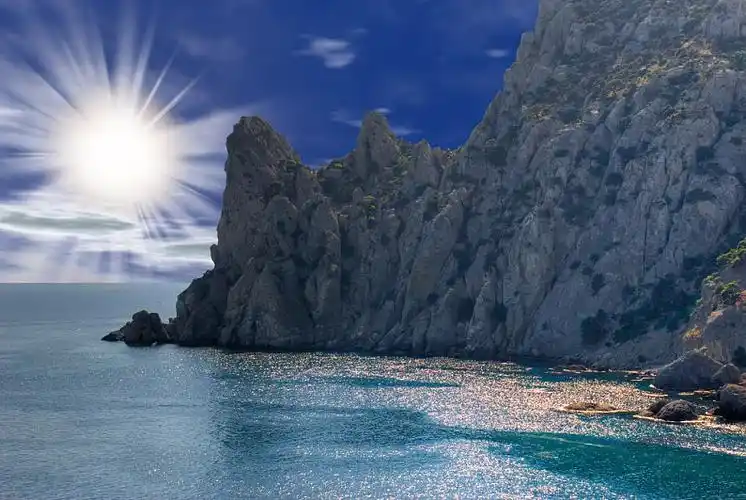 日出,山,美景,湾,太平洋_高清图片_全景视觉