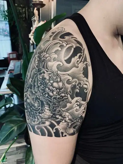 招财貔貅_纹身图案手稿图片_vx 471392979的纹身作品集