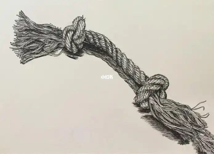 线描写生麻绳