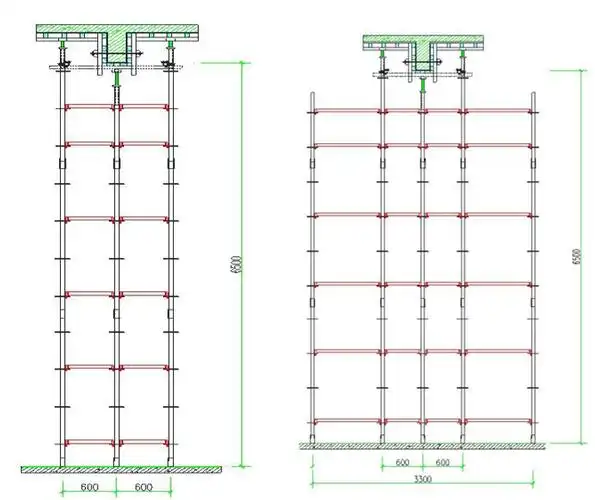 《建筑施工碗扣式钢管脚手架安全技术规范》jgj 166-2008第6.2.
