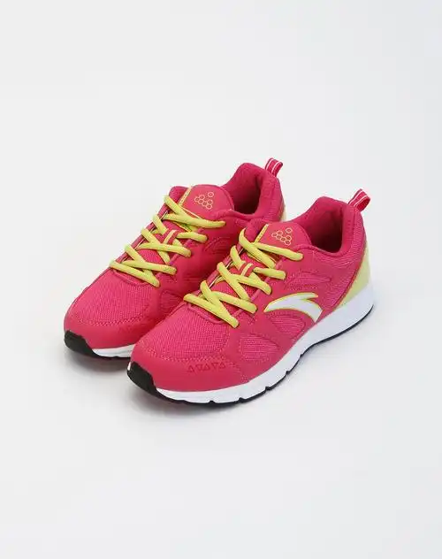 安踏anta女装专场女款深玫红色系带跑鞋