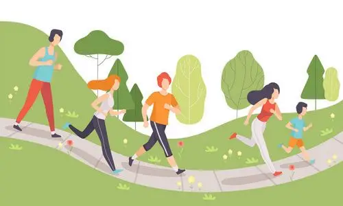 马拉松男女图片-马拉松男女素材-马拉松男女插画-摄图新视界