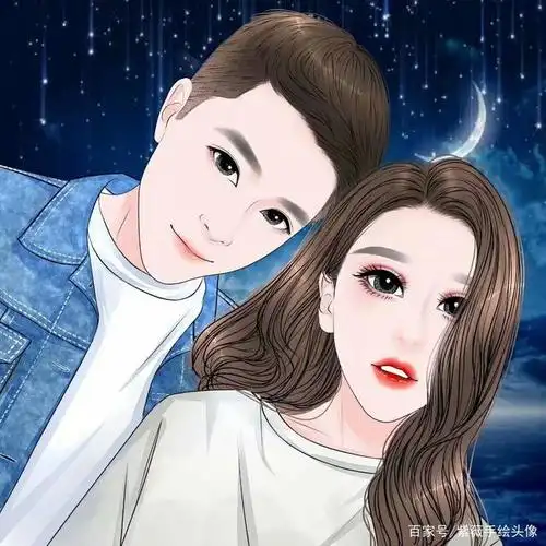 2020情侣微信头像,余生满心是你,日夜洗之不去