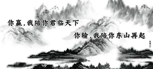 你赢我陪你君临天下,你输我陪你东山再起!