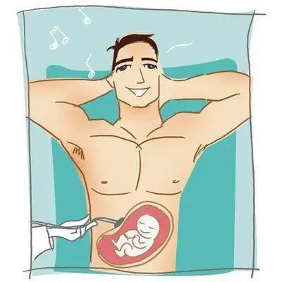 幽默故事男人生孩子