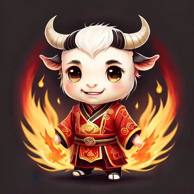 可爱卡通牛牛人物头像