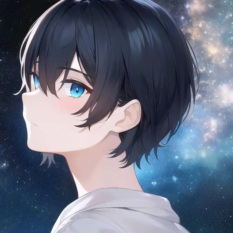 超温柔的星空男头哦～#二次元 #动漫头像 #温柔  - 抖音