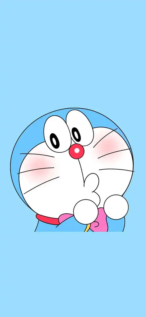 蓝色哆啦a梦卡通手机壁纸