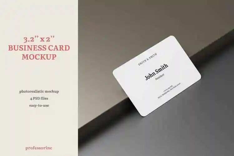 逼真商务名片卡片设计psd样机模板素材322businesscardmockup