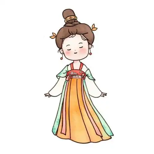 古风女孩简笔画白羊座古风女孩简笔画