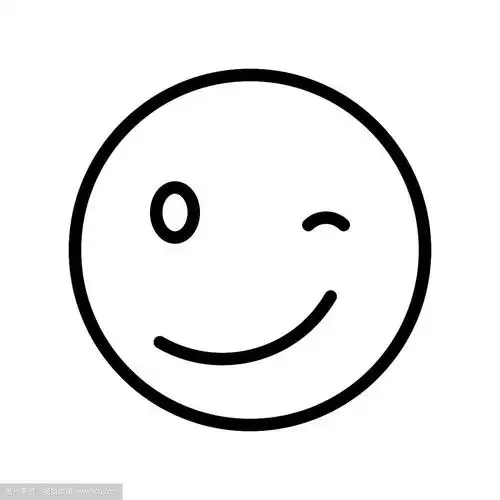笑脸线条风格图标可编辑轮廓