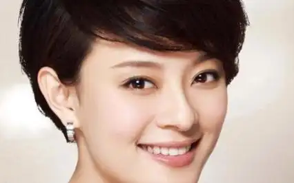 国字脸的孙俪更适合短发造型