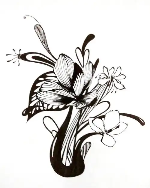 插画 手绘 黑白