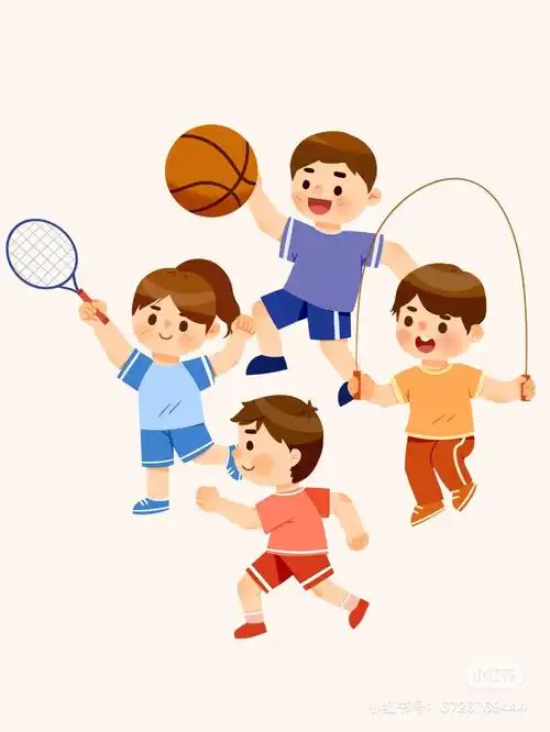 儿童运动动态i儿童创意画