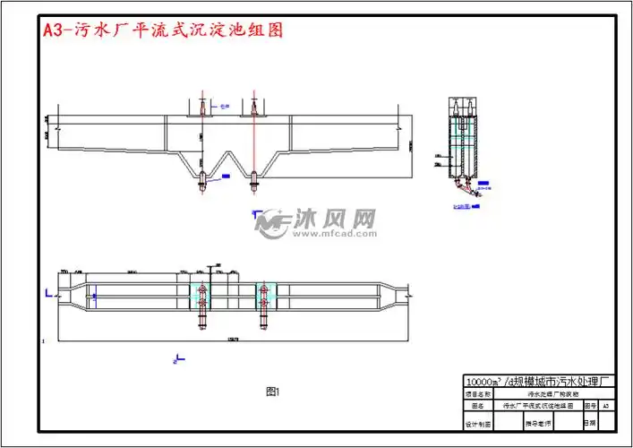 a3-污水厂平流式沉淀池组图