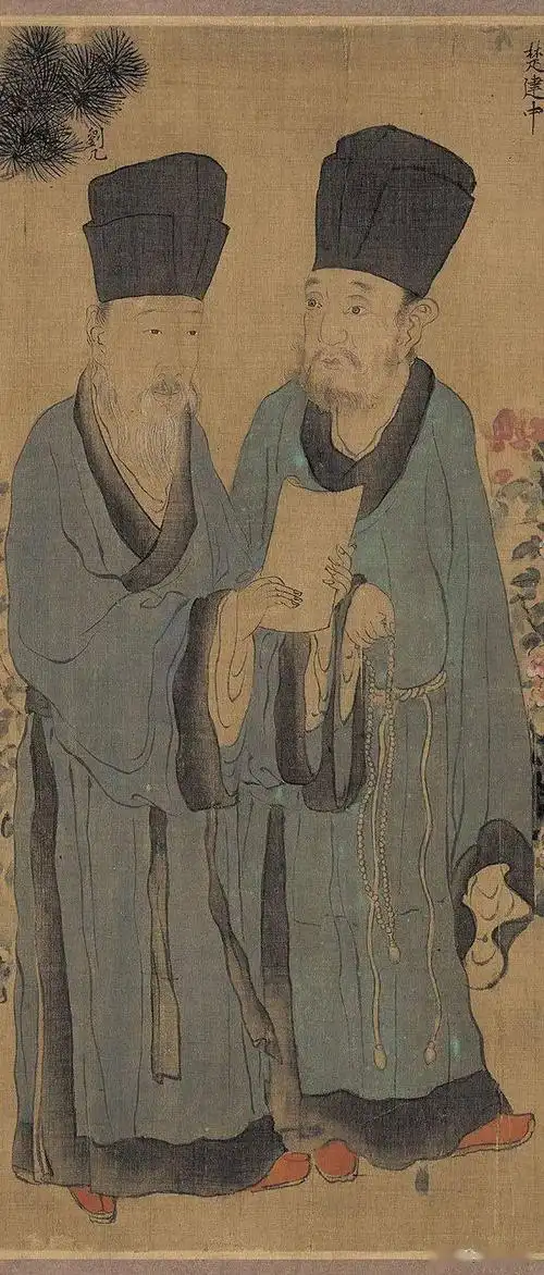 明朝佚名画家 人物长卷《耆英胜会图》,栩栩如生